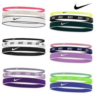 NIKE MIXED WIDTH 髮帶 3入 彈性髮帶 韻律瑜珈 慢跑 止汗髮帶 N0002548