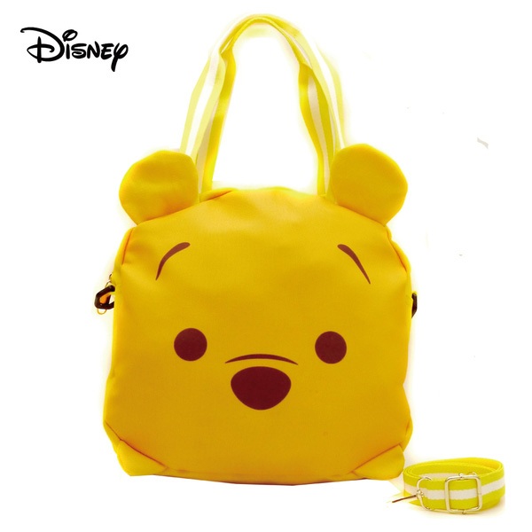 迪士尼Disney 立體造型帆布包 大款(附背帶)-維尼 墊腳石購物網