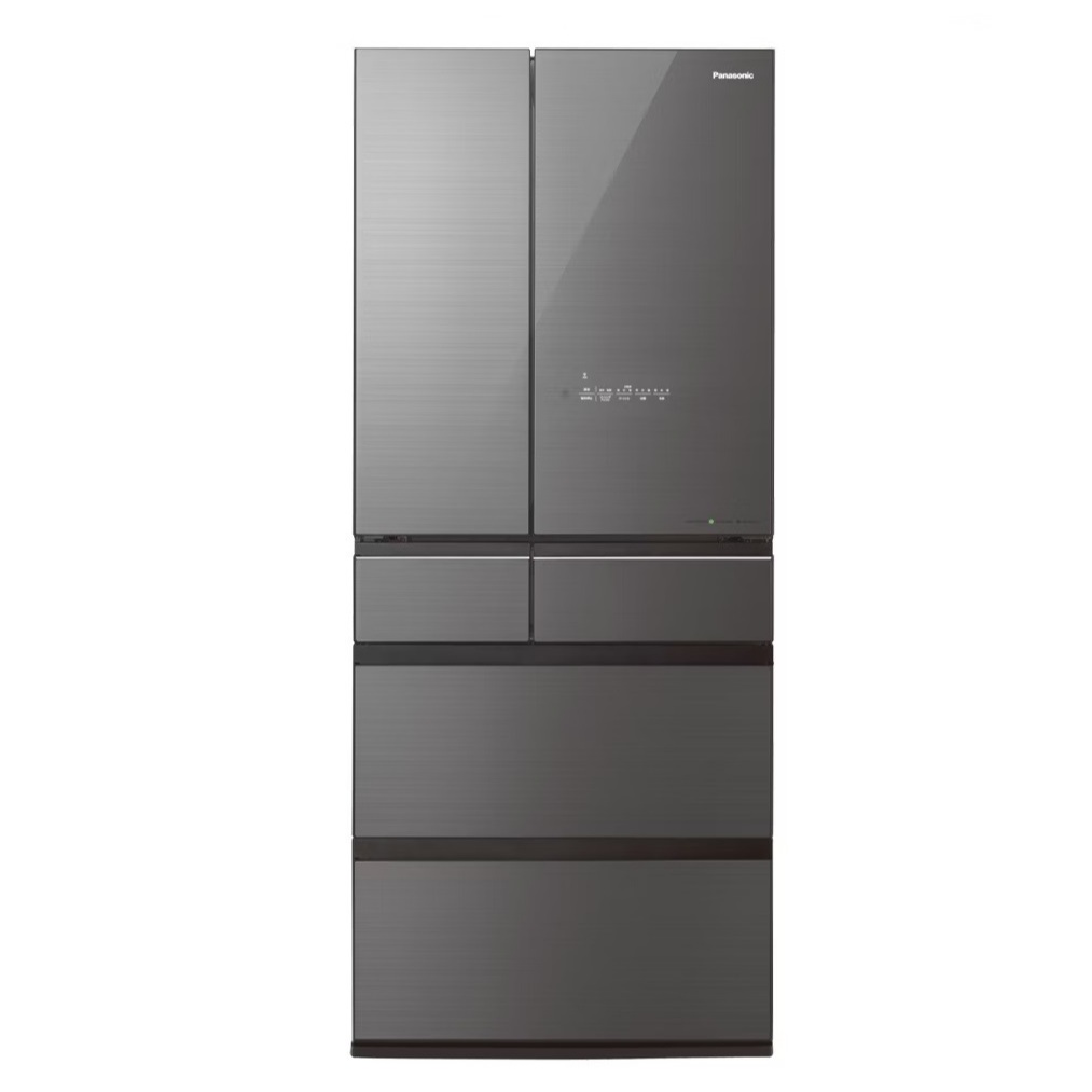 Panasonic 國際牌 650公升6門 無邊框鏡面玻璃冰箱 NR-F651WX-S1 雲霧灰 【雅光電器商城】