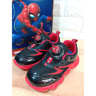 原廠正品最新蜘蛛人旋轉扣兒童LED電燈鞋 SpiderMAN兒童電燈運動鞋 ❤Ivy美鞋坊❤