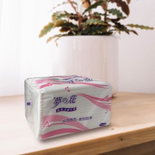 【夢の花】抽取式衛生紙100抽x60包/箱(餐巾紙/擦手紙/紙巾)