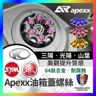 【單德機車】APEXX 油箱蓋螺絲 正鈦螺絲 SYM 三陽 JETSL 曼巴 DRG二代 FORCE2.0 勁戰六代