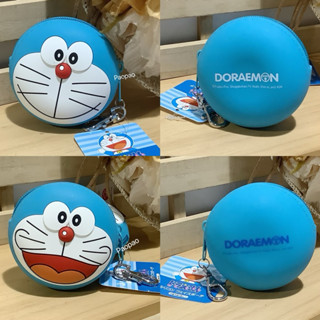 日本正版 DORAEMON 哆啦a夢 小叮噹 矽膠 零錢包 小物收納包 包包吊飾