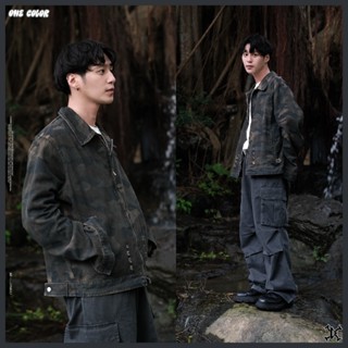 【DTT】 “Camo Denim Jacket” 美式迷彩破壞牛仔外套 刷舊 保暖 牛仔外套 外套 迷彩 男女