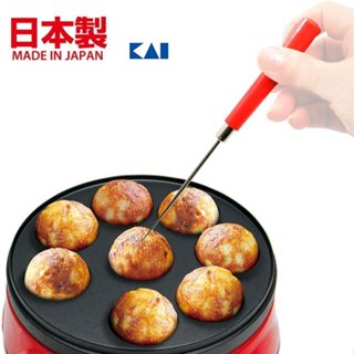 asdfkitty*日本製 貝印 不鏽鋼挑棒-不沾鍋具可用 錐子 鬆餅叉子 紅豆餅起針 熱壓吐司挑棒