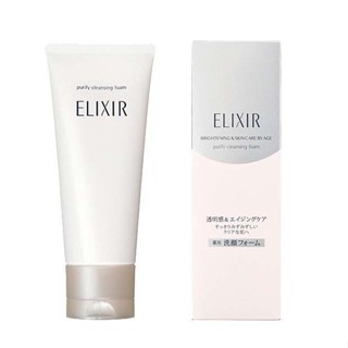 日本 資生堂 ELIXIR 怡麗絲爾 淨白洗面乳 145g 新增維他命C顆粒 豐富泡沫 去除老化角質 徹底洗淨 保濕潤澤