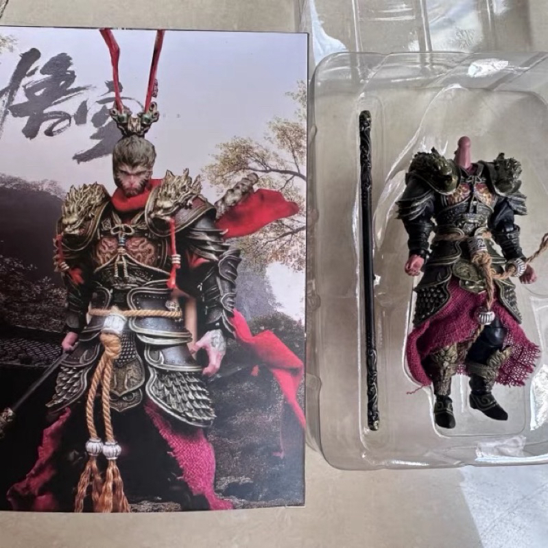 黑神話悟空 黑悟空 可動金甲黑悟空 齊天大聖 雕像 盒裝手辦 模型 公仔 擺件 禮物遊戲 GK