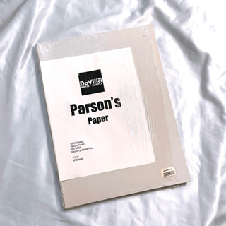 {二手美術用具} 美國 Parsons Paper Company 厚磅暖灰棉紙 壓克力水彩/墨水紙 34 張