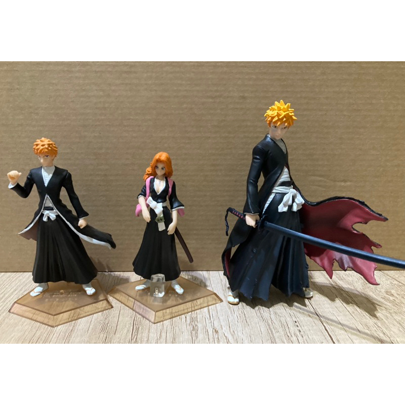正版 盒玩 死神BLEACH 久保帶人 公仔 模型 人物集 老物 絕版 黑崎一護 松本亂菊 扭蛋 殺肉 拆擺