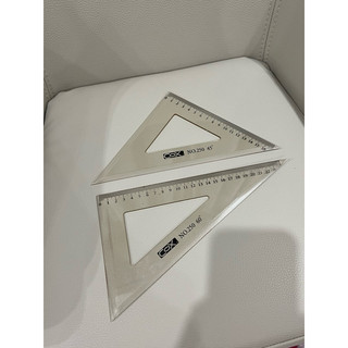 ［製圖工具］COX三燕 壓克力 三角尺 三角板尺組（16CM+23CM 不拆賣)