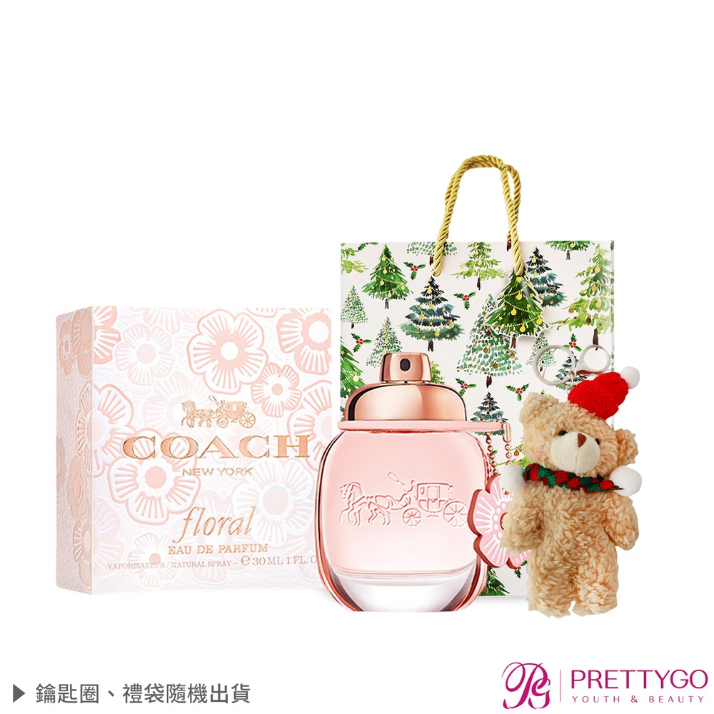 COACH 淡香精/淡香水耶誕禮讚組(香水30ml/40ml+聖誕熊)