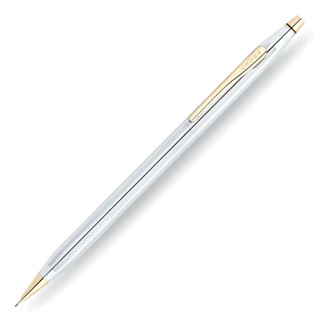 CROSS高仕 ClassicCentury經典世紀亮鉻金夾自動鉛筆 贈手提袋