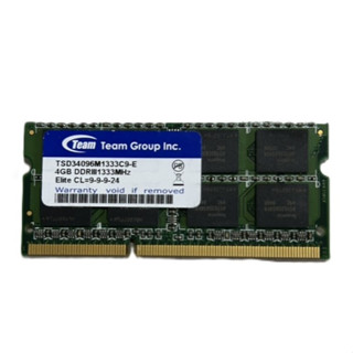 【筆電記憶體】十銓 DDR3 1333 4G (TSD34096M1333C9-E)