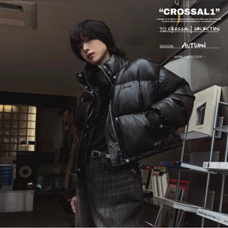 【crossal1】韓國🇰🇷 短版皮革羽絨外套 亮面外套 羽絨外套 蓬鬆外套 麵包外套 鋪棉外套 外套