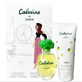 [世紀香水廣場] Gres Cabotine 清秀佳人 香水禮盒二件組(香水100ml+身體乳200ml)