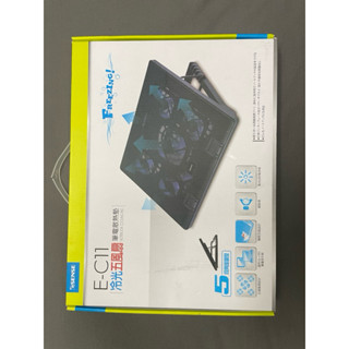 Esense E-C11 冷光五風扇筆電散熱墊 (22-WNF011BK) 散熱器