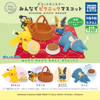 [全新 可交換] 扭蛋 寶可夢 大家一起野餐 公仔 全4種 日版 現貨 小卡比 皮卡丘 咚咚鼠 莫可貝魯