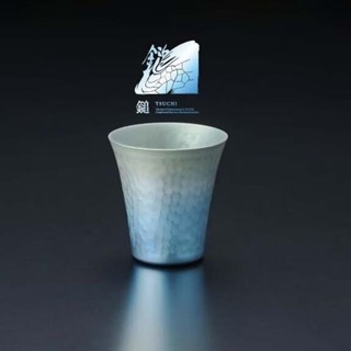 TSUCHI 日本燕三條製 鎚目紋純鈦清酒杯 SK-007 天空藍 Day Light