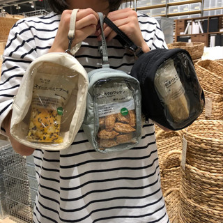 BEETLE 日本 MUJI 無印良品 娃娃包 痛包 透明 軟包 遛娃包 曬娃包 包包吊飾 掛飾 收納包 娃娃展示包