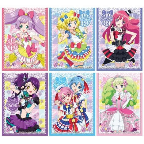 【單張卡套】星光樂園．真中菈菈 南美玲 北條蘇菲 東堂紫苑 桃樂絲 雷歐納 法露露．6款各1張．92x67㎜