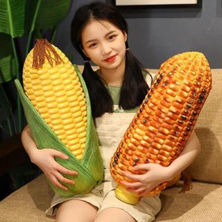模擬玉米抱枕 玩偶 模擬抱枕 烤玉米 玉米抱枕 模擬食物抱枕 蔬菜 送禮 禮物 道具 娃娃 生日禮物 毛絨玩具玩偶布娃