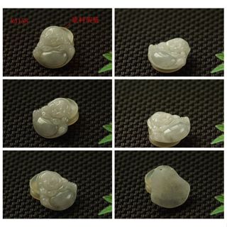 特價R3158墜子❀翡翠玉A貨冰潤通透小佛公彌勒佛墜子吊墜掛件玉珮【緬甸玉翠軒】玉首飾品 適合帥哥美女佩戴 嚴重瑕疵品