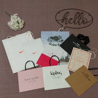 NIKE/Kate spade/Kipling/Coach/Roots紙袋 精品紙袋 專櫃紙袋 名牌紙袋 手提袋 紙盒