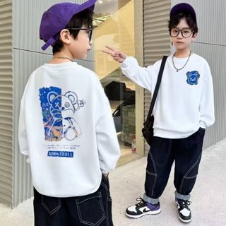 JUSTIN 臺灣現貨 兒童長袖 兒童衛衣童裝2024春秋款新款洋氣上衣男童圓領中大童韓版百搭外穿