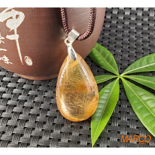 【MARCO寶石】咖啡鈦晶墜子534 吊墜 墜飾 項鍊 飾品 天然水晶 鈦晶 清透 開運招財