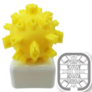 △送清洗粉△日本原裝進口ONADROID JAPAN骰子造型三角形男用自慰套(黃色)自慰器飛機杯自愛器 日本進口非貫通