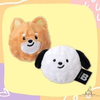 韓國 Bite Me 汪汪球 造型玩具 耐咬球 寵物紓壓 發聲玩具 耐咬玩具 啾啾耐咬球 狗狗耐咬球- (2入