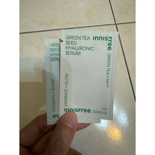 ［全新現貨］Innisfree / 專櫃領取試用品 / 綠茶籽玻尿酸保濕精華 / 膠原勝肽緊緻澎澎霜 /維他命C淨亮精華