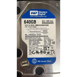 中古 3.5吋SATA桌上型電腦硬碟 640G 隨機出貨(不挑廠牌) 640G $150