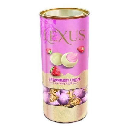 【Eileen小舖】土耳其 Lexus Strawberry Cream 500G 草莓奶油夾心 白巧克力 零食 太妃糖