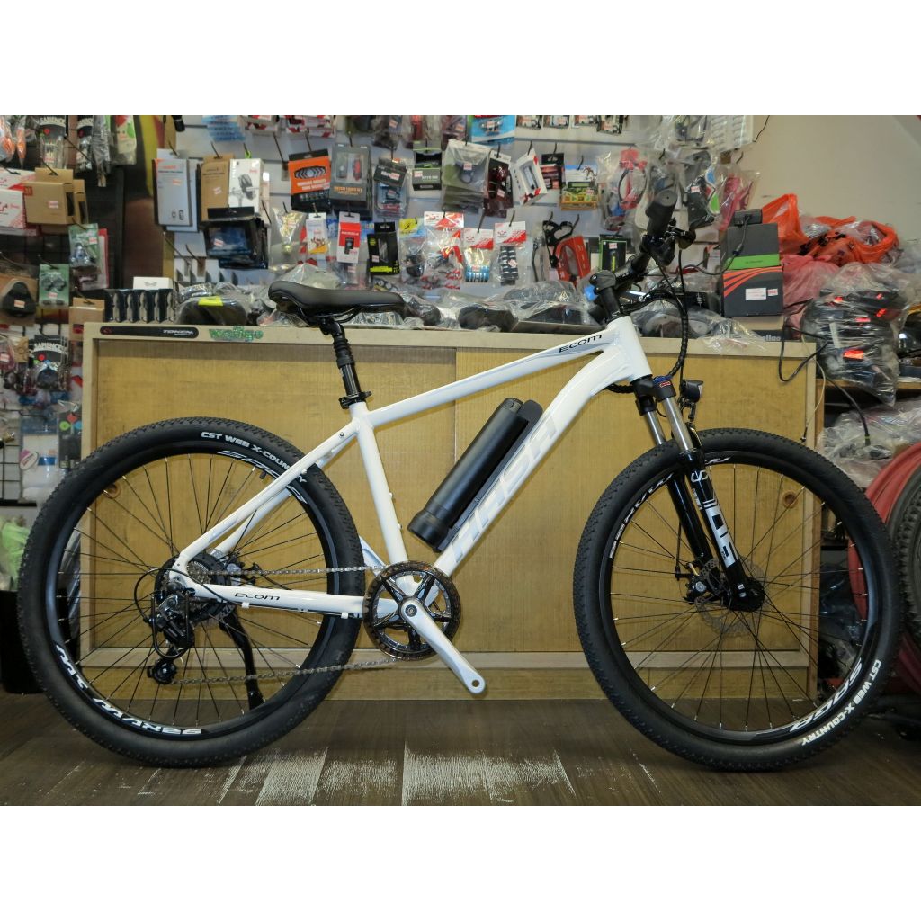 【冠鑫自行車】HASA ECOM 26吋 SHIMANO 7速 鋁合金 鋰電池 電動輔助車 電動登山車 電輔車 白色