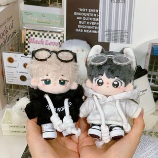 現貨【棉花娃-雲起】10cm 10公分 無屬性 娃衣 娃娃 衣服 連帽衛衣 休閒 帽T 可愛 寬鬆 指娃 努努 酷帥