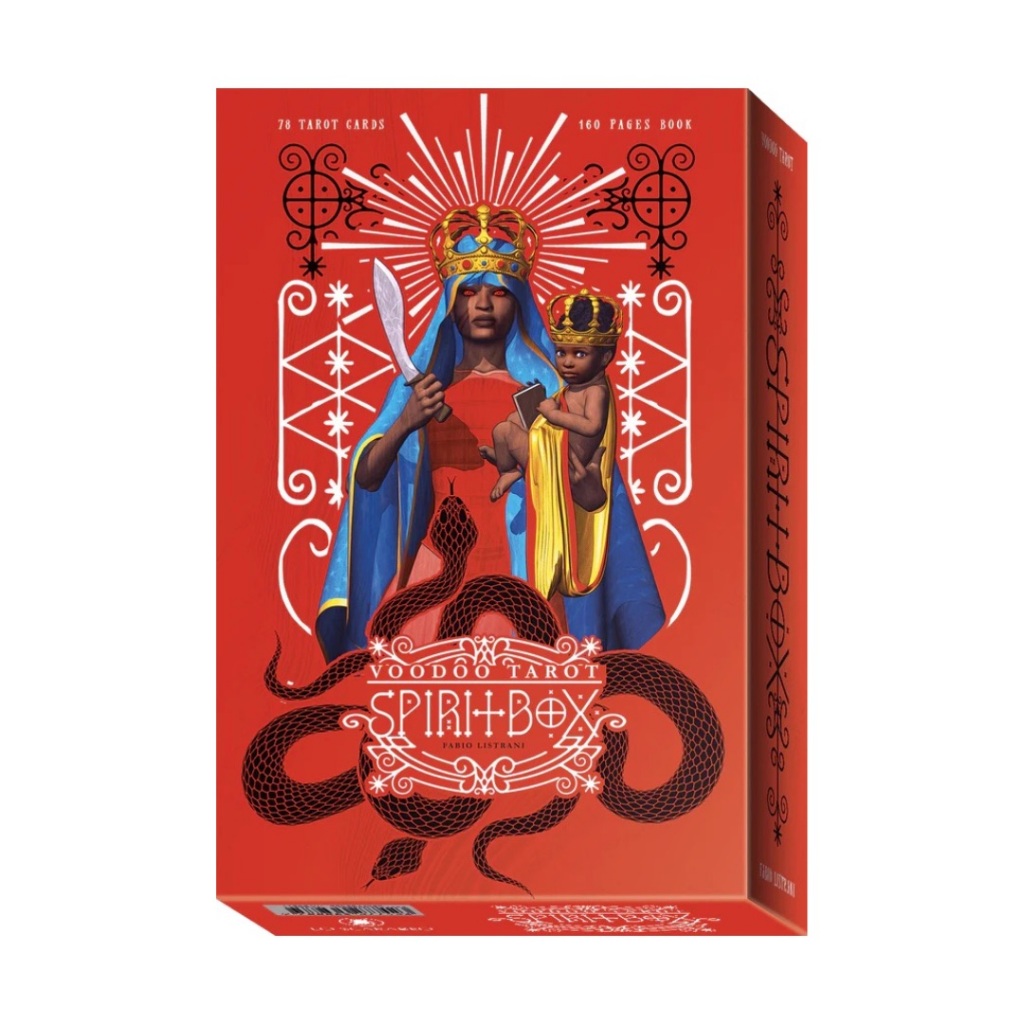 巫術塔羅 - 靈異盒套組,贈中文翻譯｜Voodoo Tarot - Spirit Box Kit｜78張牌卡【左西】