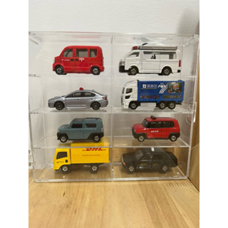 ✜煦朵選物✜模型玩具車透明壓克力附門收藏展示盒 八格