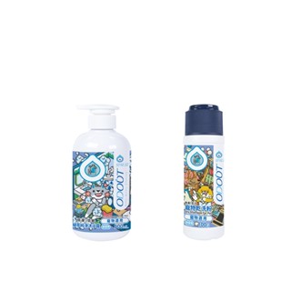 【臭味滾 ODOUT】貓狗適用 寵物專用植萃純淨沐浴露（洗毛精）500ml/ 寵物乾洗粉100g