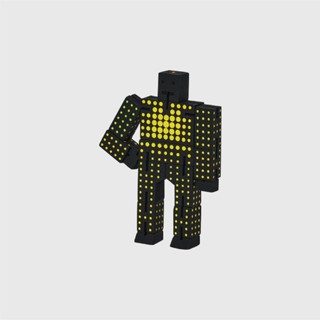 Areaware Cubebot酷比人變形機器人公仔/ 點點人/ 黃點點/ 限定款 eslite誠品