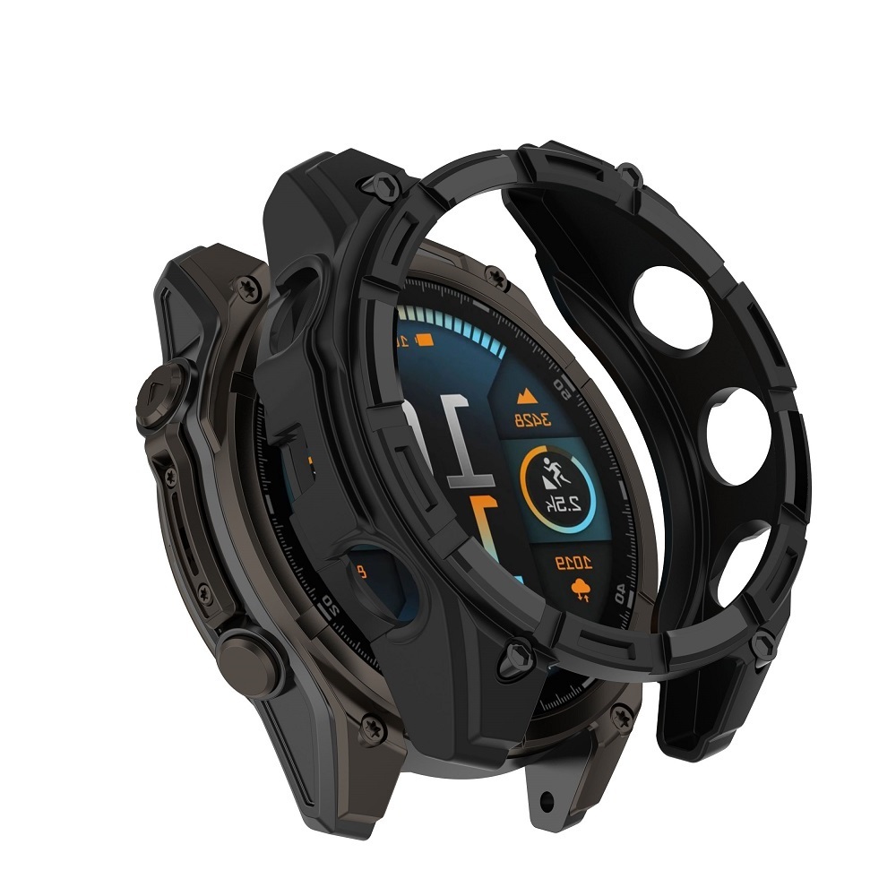 【半包保護殼】適用 Garmin Fenix 8 51mm Solar 太陽能 專用 手錶 鎧甲錶殼 防摔邊框 軟殼
