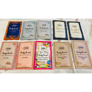 sabon 綠玫瑰/經典/茉莉/死海身體磨砂膏試用包