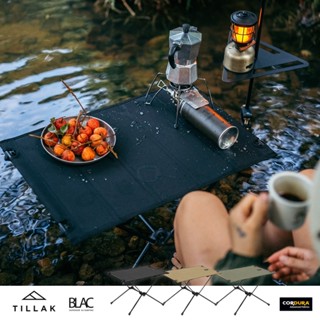 【BLAC駭客】TILLAK戶外輕量戰術折疊桌CORDURA® 1000D 7075航太鋁合金骨架 高密度PVC板