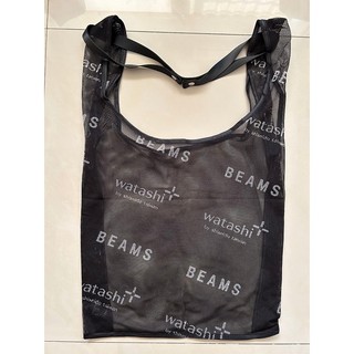 ＊＊watashi 敏感話題 BEAMS 聯名 網眼 輕便 托特包 購物袋＊＊