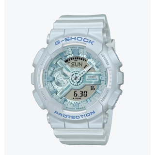 CASIO 卡西歐G-SHOCK WOMEN 珍珠光 優雅奢華雙顯錶-藍色 GMA-S110ST-2A