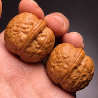 野生特級雲南鐵核桃雲鐵文玩核桃精品配對機刷打底寶金蟾蛤蟆桃心 盤玩核桃 盤核桃 手盤件 手盤核桃 四座樓 文玩 核桃