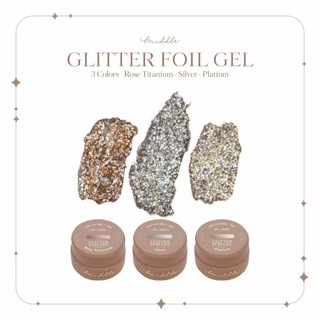 (現貨) Middle璀璨鉑金膠GLITTER FOIL/3色/Slive/Rose Titanium/Platinum