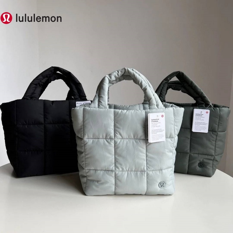 【other more 特選潮流】加拿大運動第一品牌 LULULEMON Quilted Grid  網格斜背包 5L