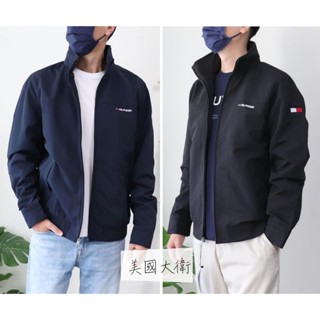《美國大衛》Tommy Hilfiger 外套 TH 風衣外套 立領 夾克 防風 防潑水 連帽可收納【78572】