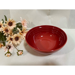 Le Creuset 瓷器早餐穀片碗16cm(星火紅)